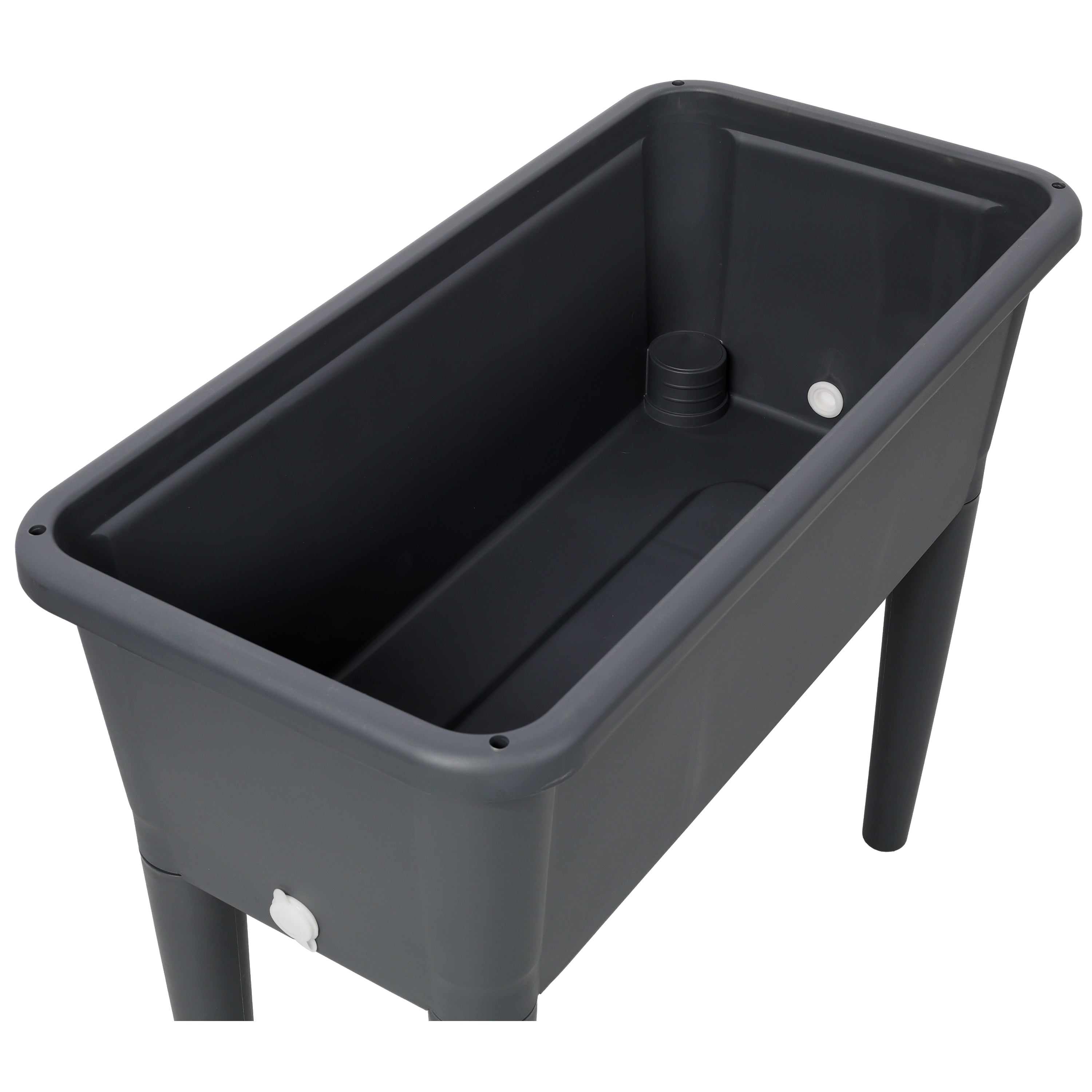 Raised Garden Bed with Ventilated Transparent Greenhouse Lid