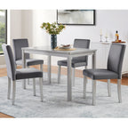 5 Piece Wooden Dining Table Set