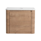 24" Wall-Mounted Bathroom Vanity & 1-Soft-Close Door