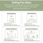 52" Solid Wood Blades Ceiling Fan With Light and Remote Control