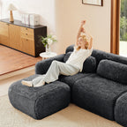 Aviana Ottoman Plush Fabric - Dark