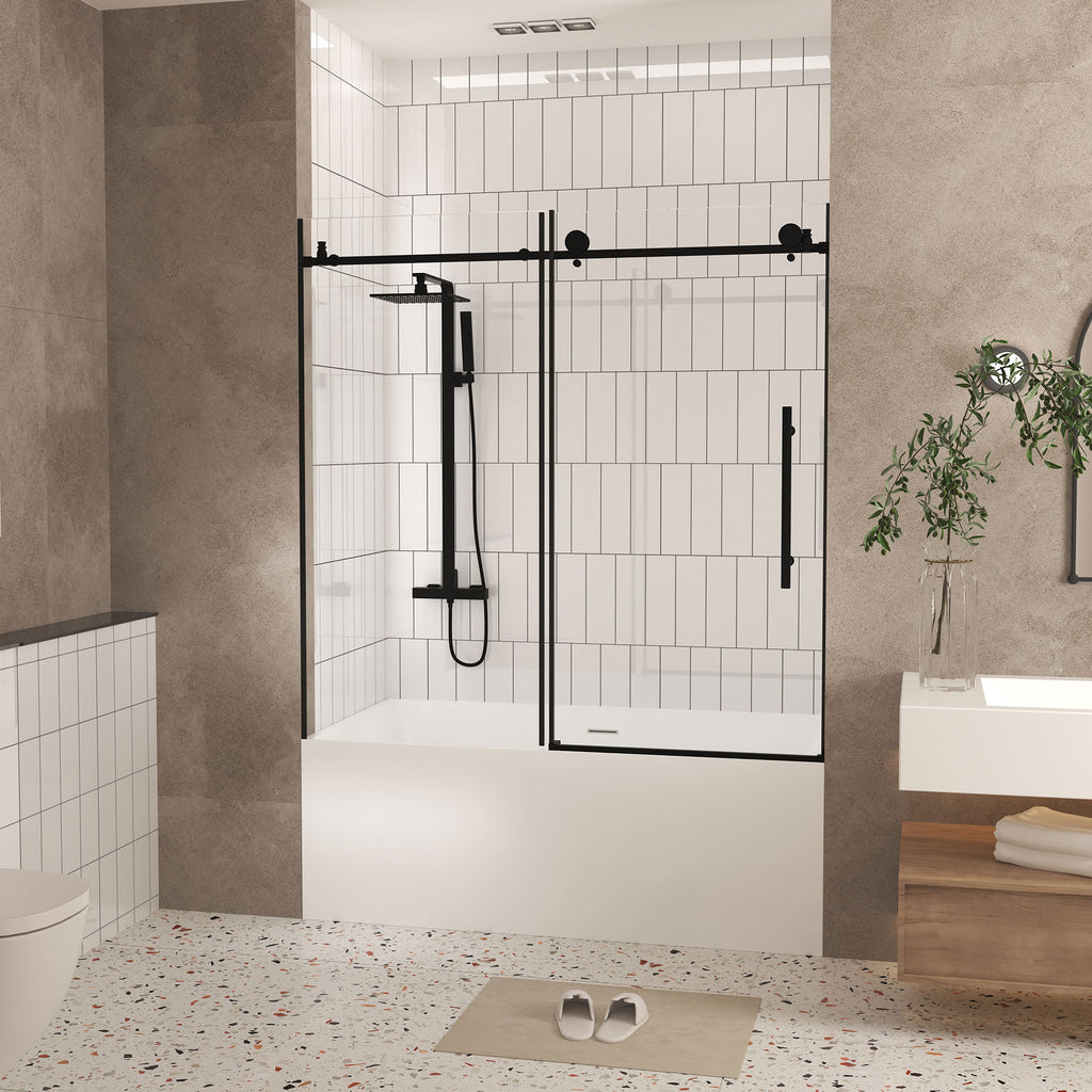 Frameless Shower Door 56-60"W x 60"H
