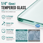 60 in. W x 72 in. H Sliding Shower Door