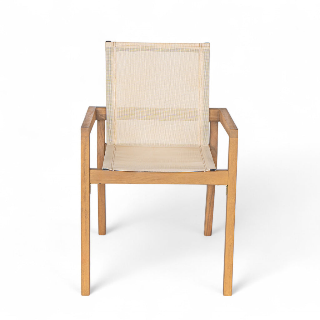 Belfast Dining Chair Set of 2, Teak Frame