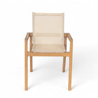 Belfast Dining Chair Set of 2, Teak Frame