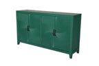 59" Green Accent Cabinet with 4 Doors