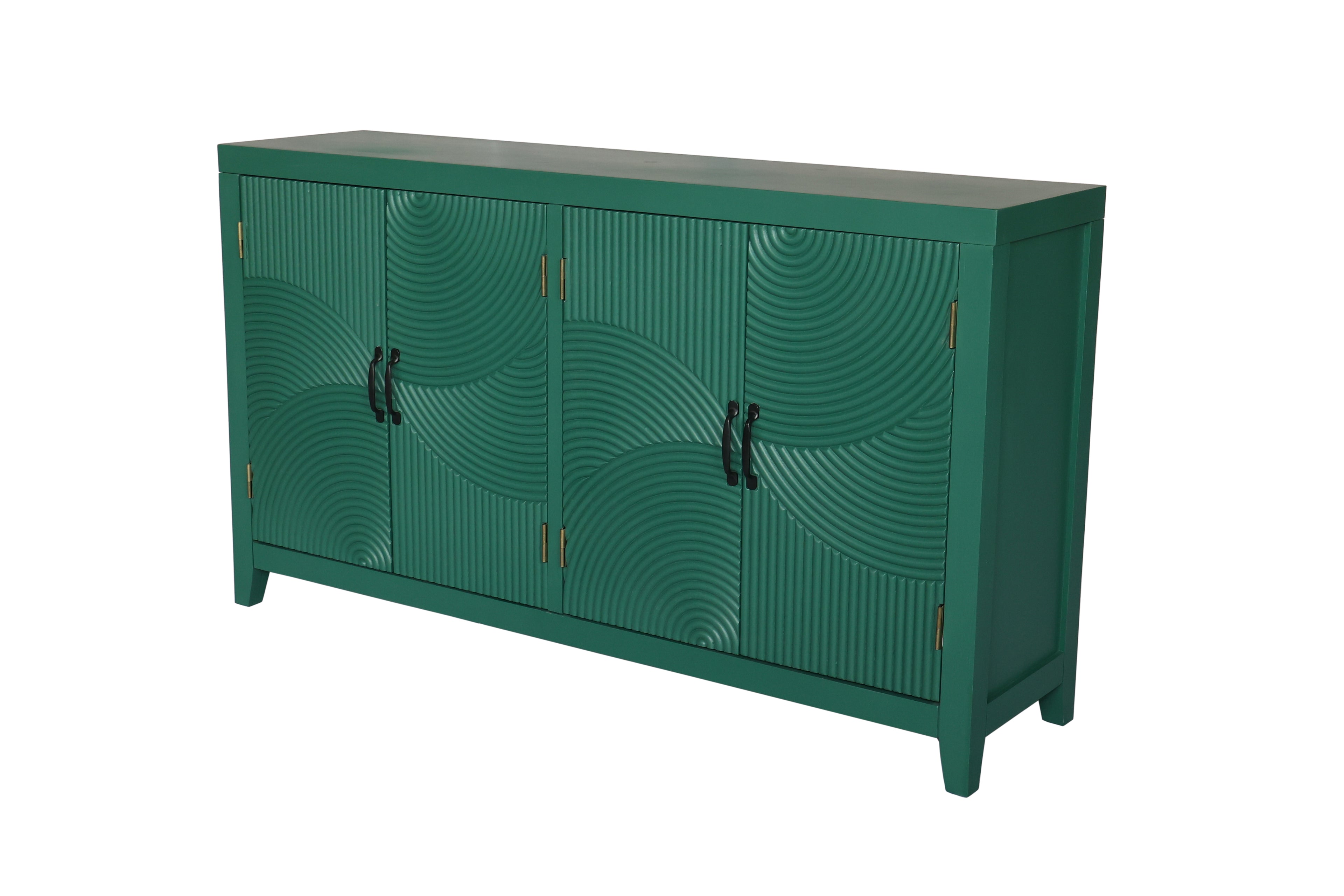 59" Green Accent Cabinet with 4 Doors