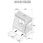 Keira Twin-Over-Full Bunk Bed