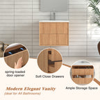 24'' Floating Bathroom Vanity Set