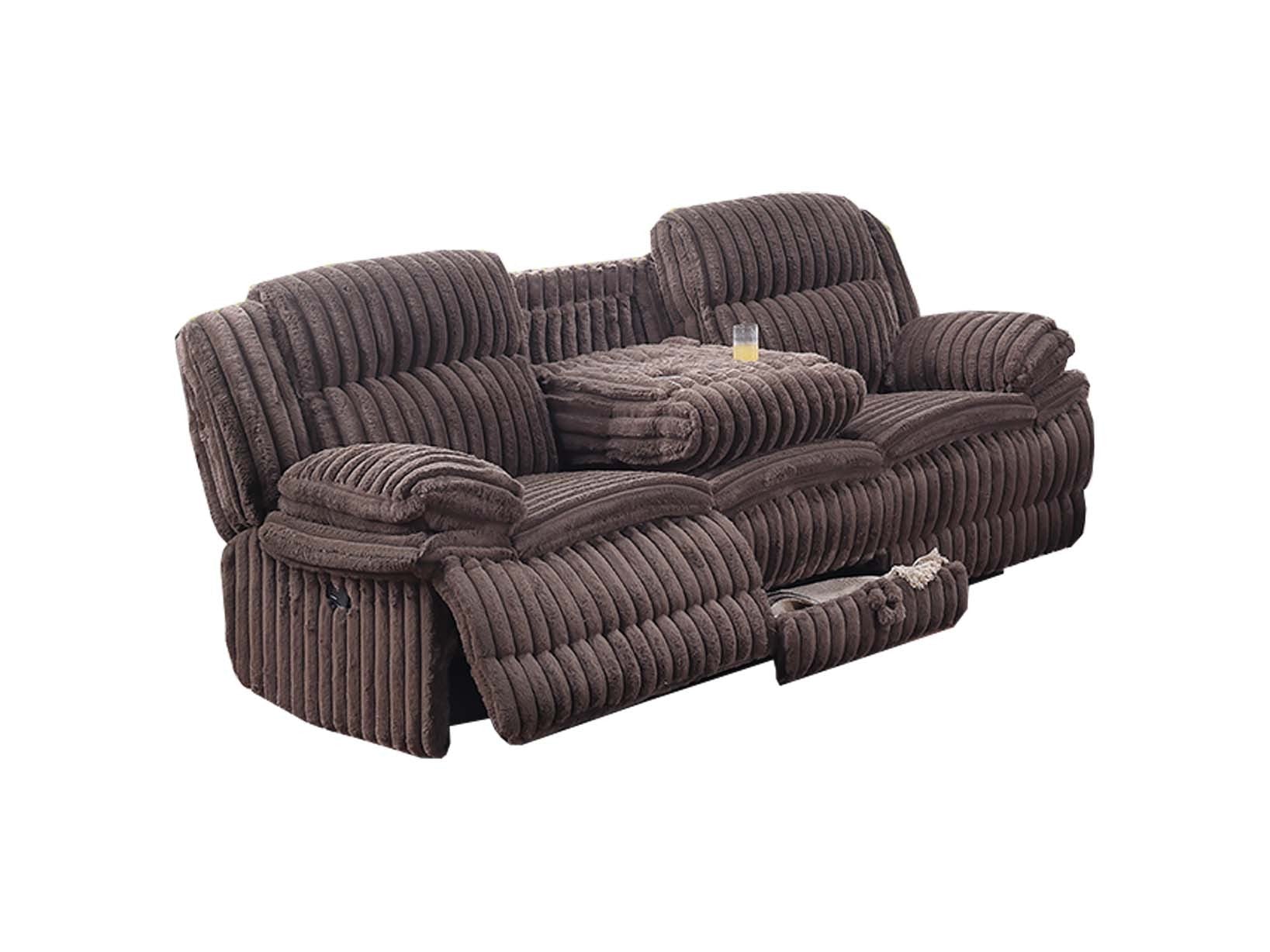 Living Room Reclining Couch 2pc Manual Sofa Set