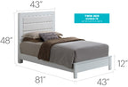 Contemporary Twin Bed In Elegant