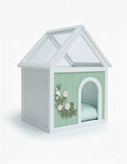 Sage FSC-Certified Cedar Indoor Cat House with Clear Acrylic Roof