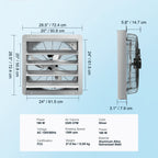 24'' Shutter Exhaust Fan