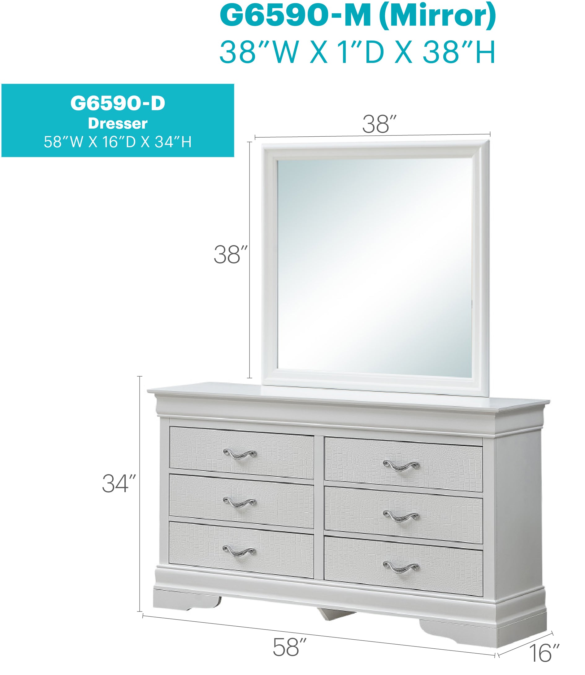 Lorana G6590-D Dresser