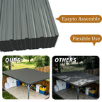 20 Pcs Corrugated Galvanized Metal Roofing Panels