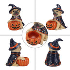 Halloween French Bulldog Witch Puppy Figurine