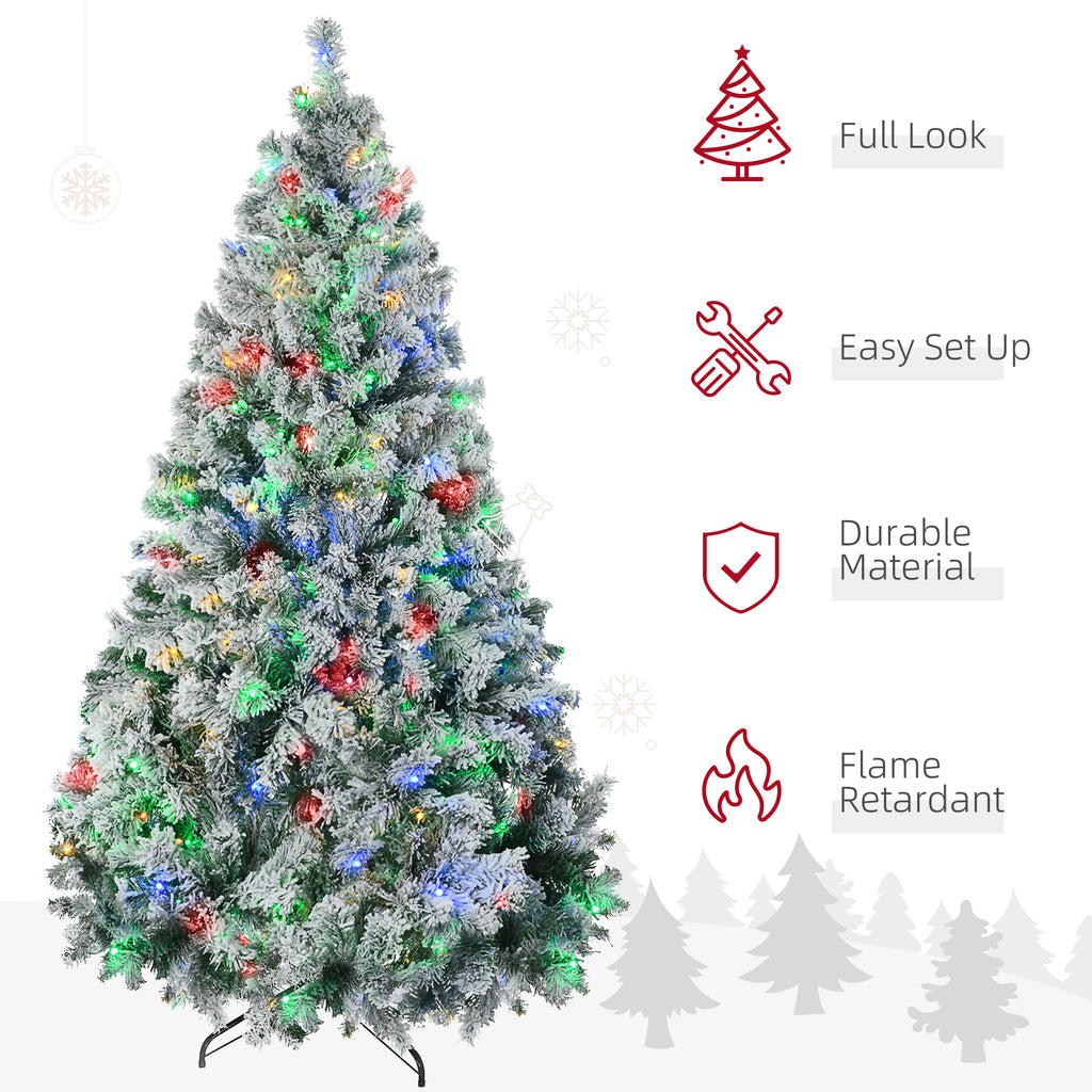 7.5ft Tall Prelit Artificial Christmas Tree