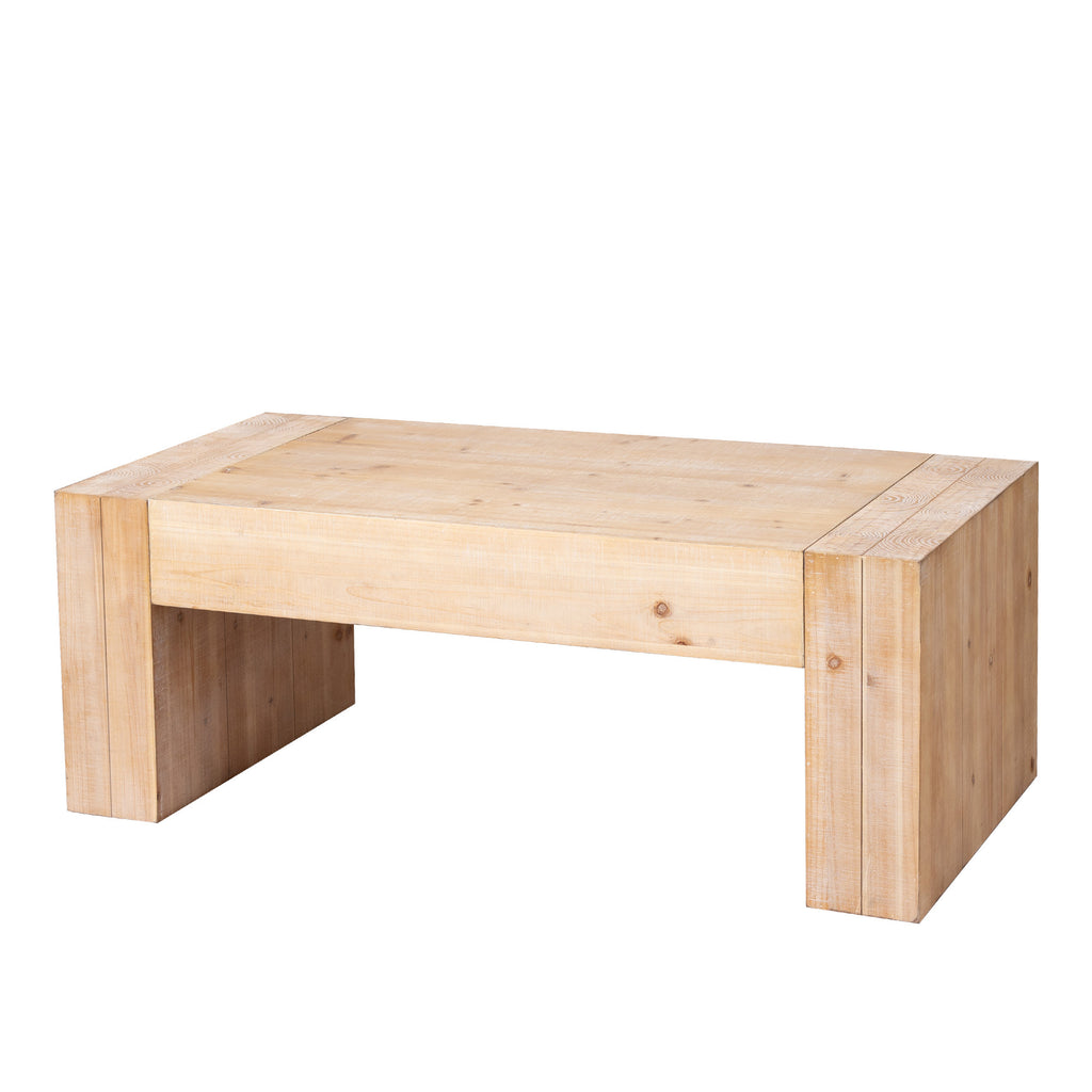 49" Rustic Wood Coffee Table