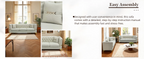 Modern Tufted Velvet Sofa with Pillows