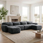 U-Shaped Boneless Sofa with High Density Sponge