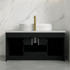 39.4 In Modern Floating Bathroom Vanity With Ceramic Sink
