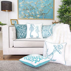 Blue Spa Seahorses Pillowcase