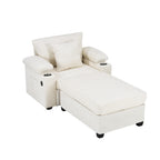 Ergonomic Oversized Chair with Ottoman
