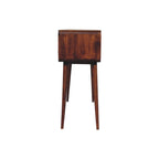 Solid Wood Triple Curved Chestnut Console Table