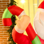HOMCOM 6ft Christmas Inflatables Santa Claus Decoration