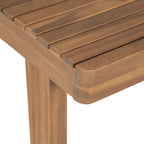 Durable 5-Piece Patio Furniture Set Acacia Wood Table and 4 Heavy-Duty Cushioned Chairs