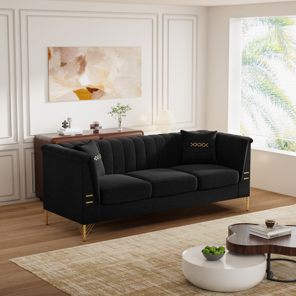 Mosharong 55" Sofa - Luxurious Velvet Seating