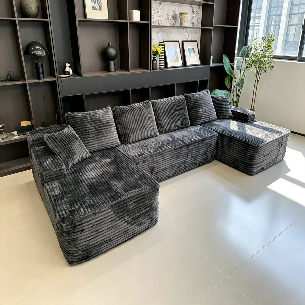 131" U-Shape Cloud Sectional Couch