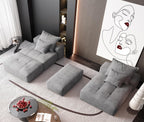 Modern Oversized Modular Sectional Sofa with Ottoman