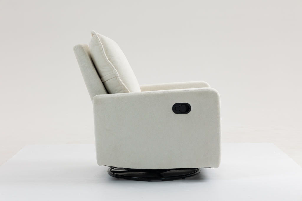 Short Plush Manual Button Armchair Sofa