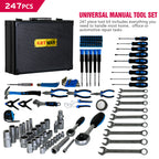 Combined Maintenance Tool Suitcase - 247 Pieces of Basic Home Maintenance Tool Set