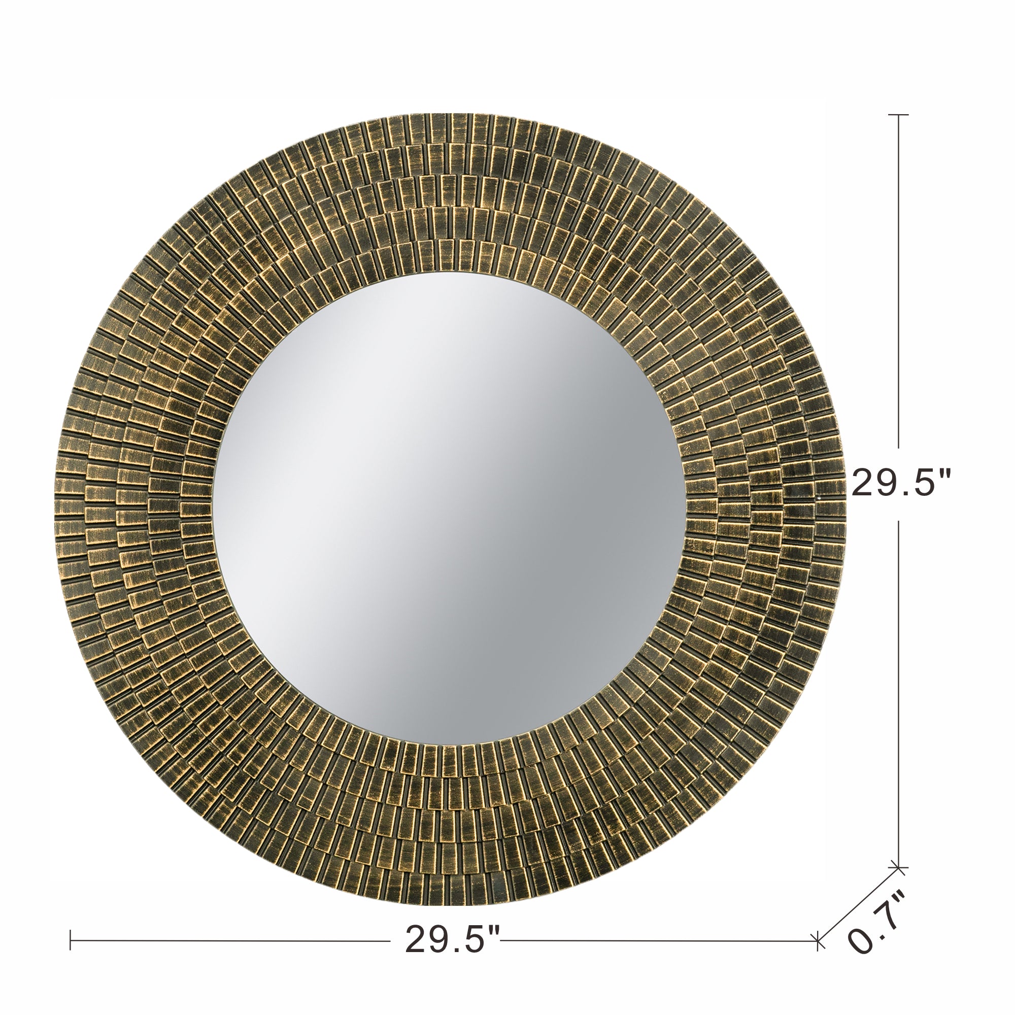 D29.5" Round Wall Mirror