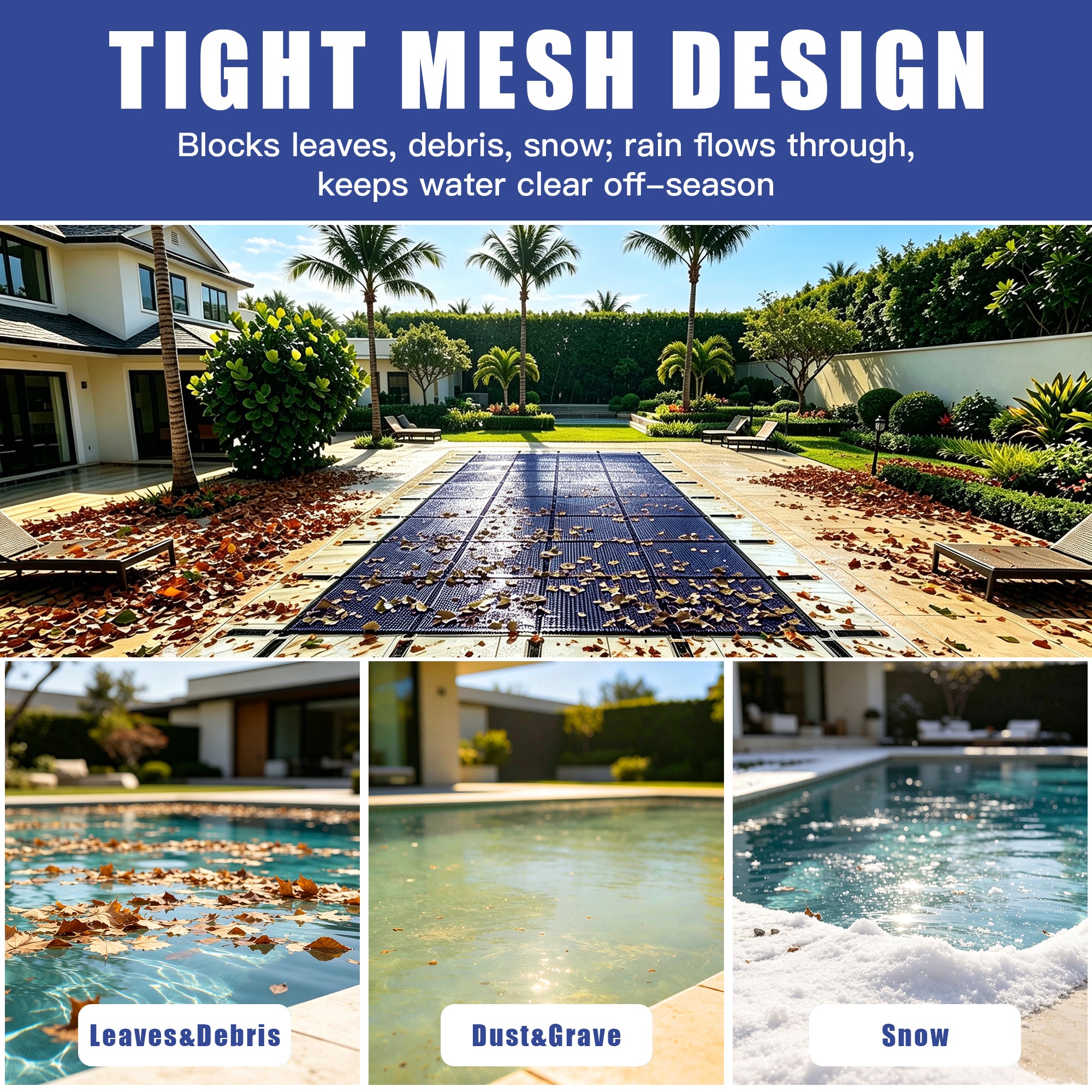 Inground Pool Safety Covers for Swimming Pools