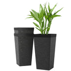 Modern Design Stackable Tapered Planters, Set of 3