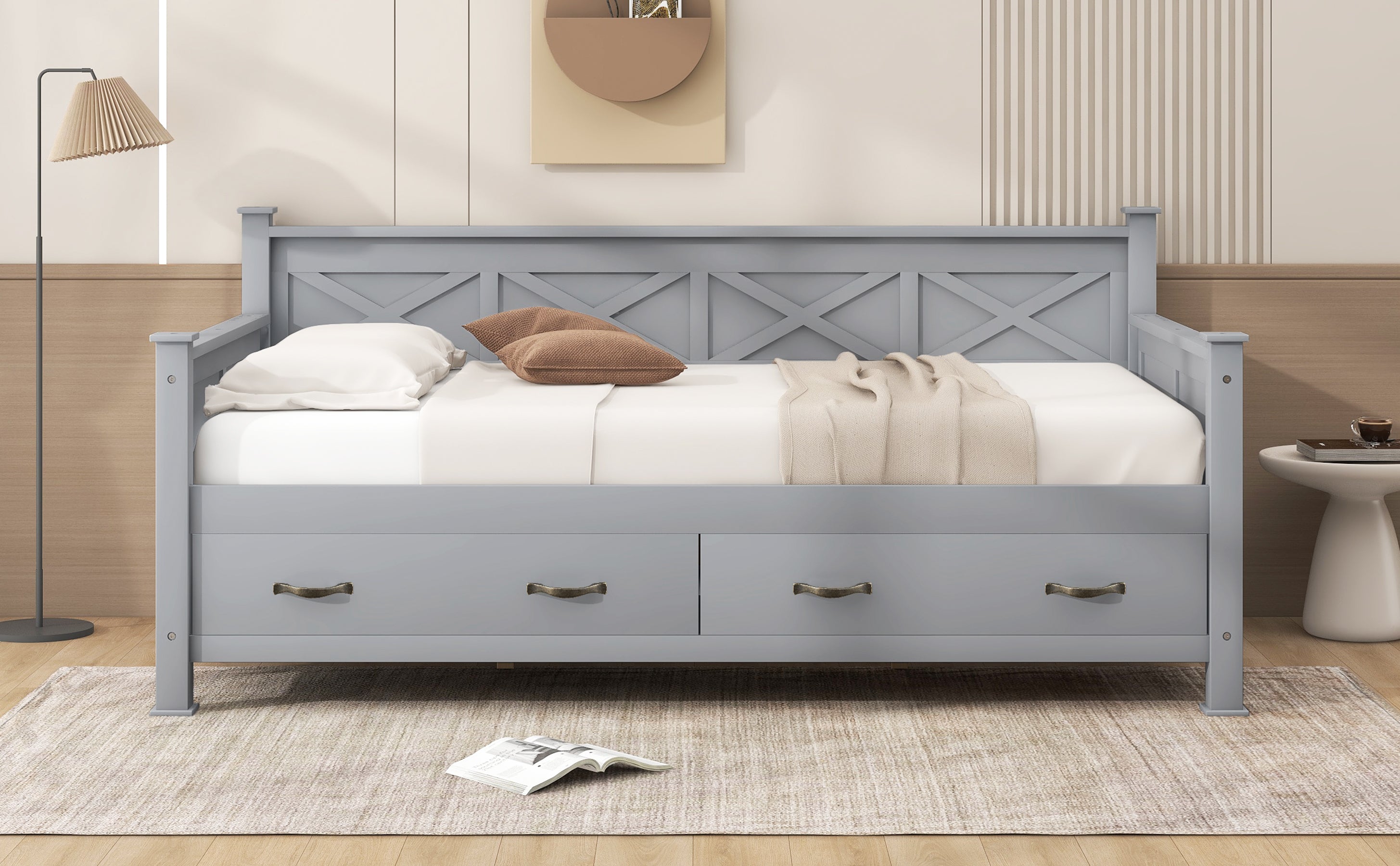 Twin Size Daybed with 2 Large Drawers