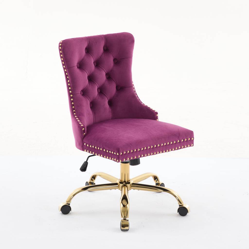 A&A Furniture Modern Velvet Office Chair