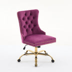 A&A Furniture Modern Velvet Office Chair