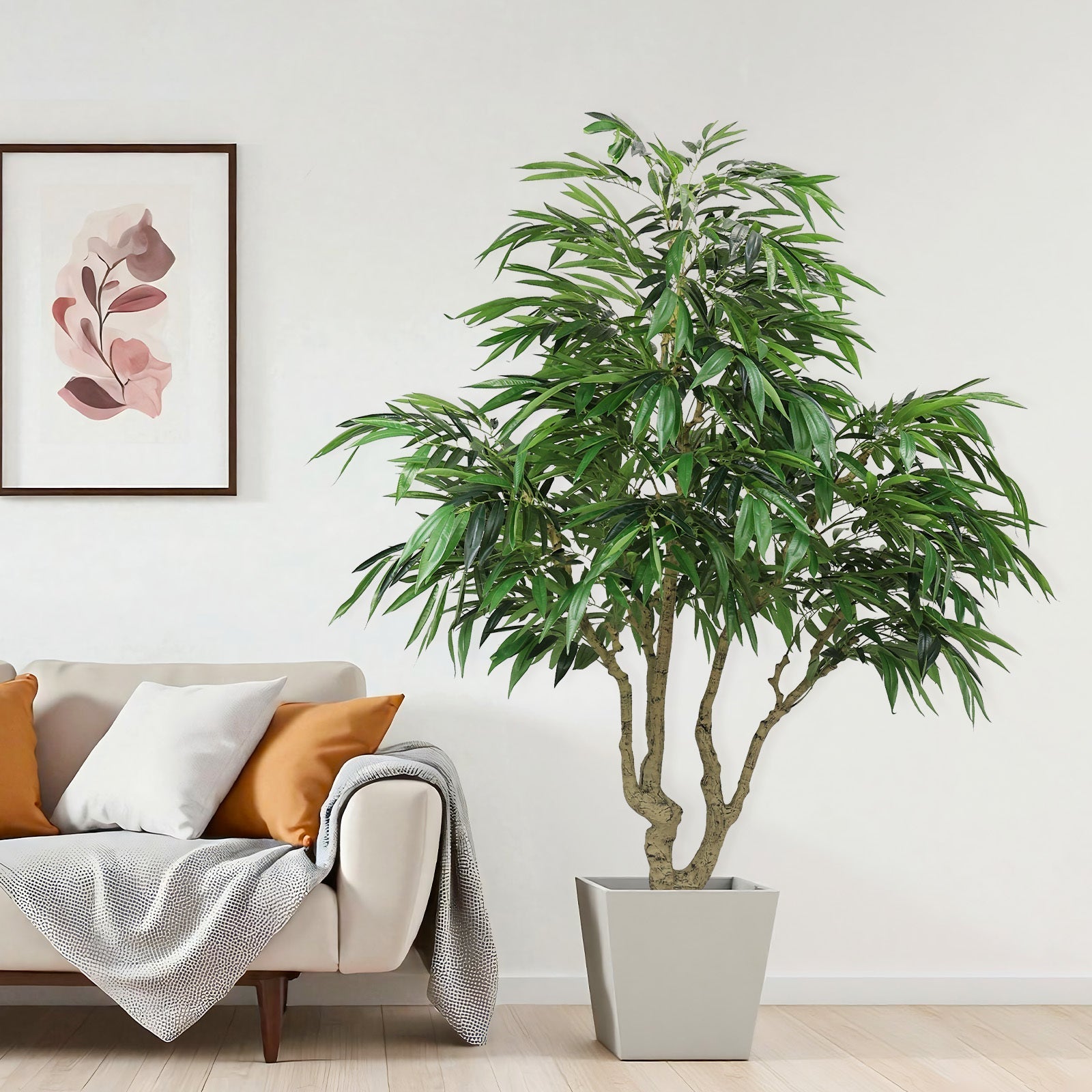 7FT Artificial Willow Tree Indoor Faux Greenery Plant