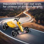12V Electric Kids Pedal Go Kart - Yellow
