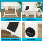 Mobile Overbed Bedside Desk with Height Adjustment