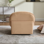 Swivel Accent Chair with Velvet Fabric & Metal Base