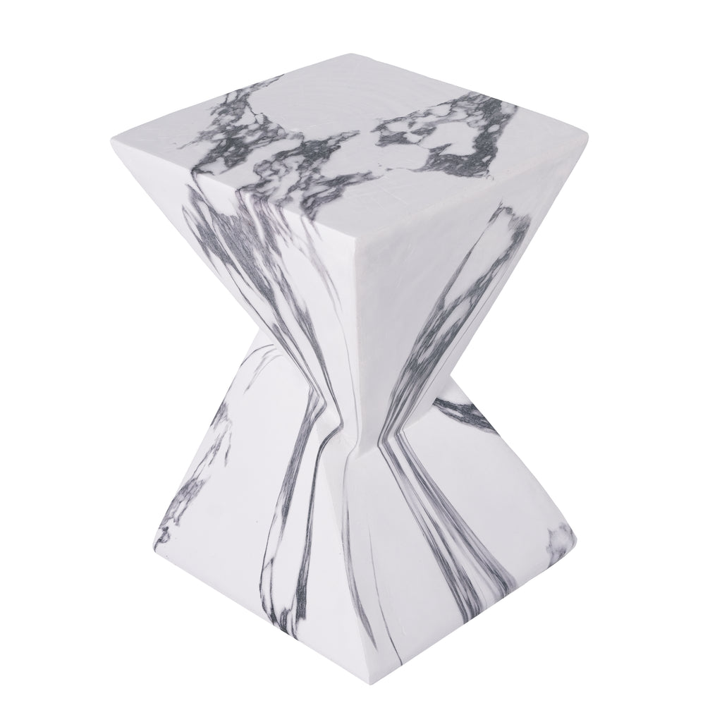 18.5"H Modern Outdoor Concrete Side Table