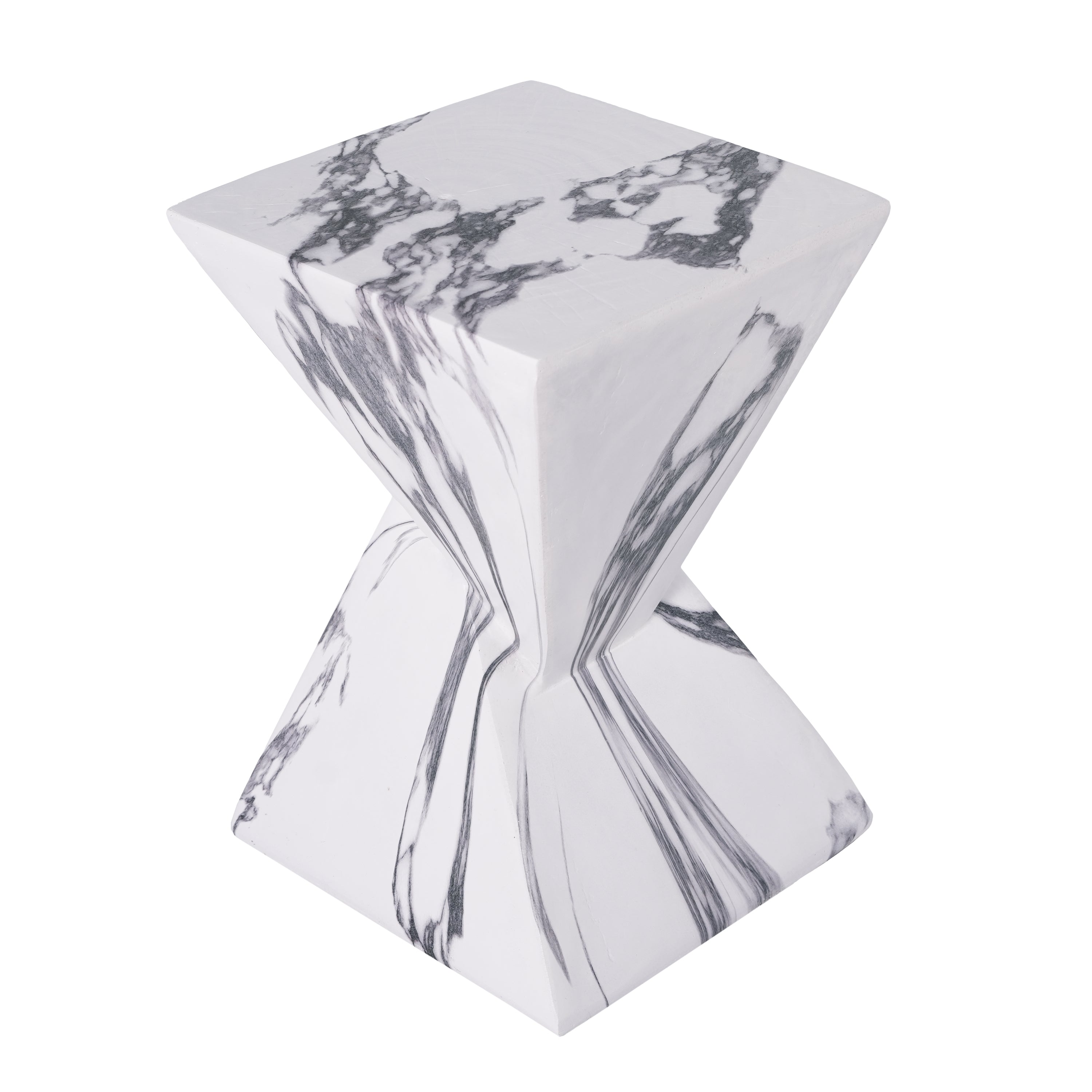 18.5"H Modern Outdoor Concrete Side Table