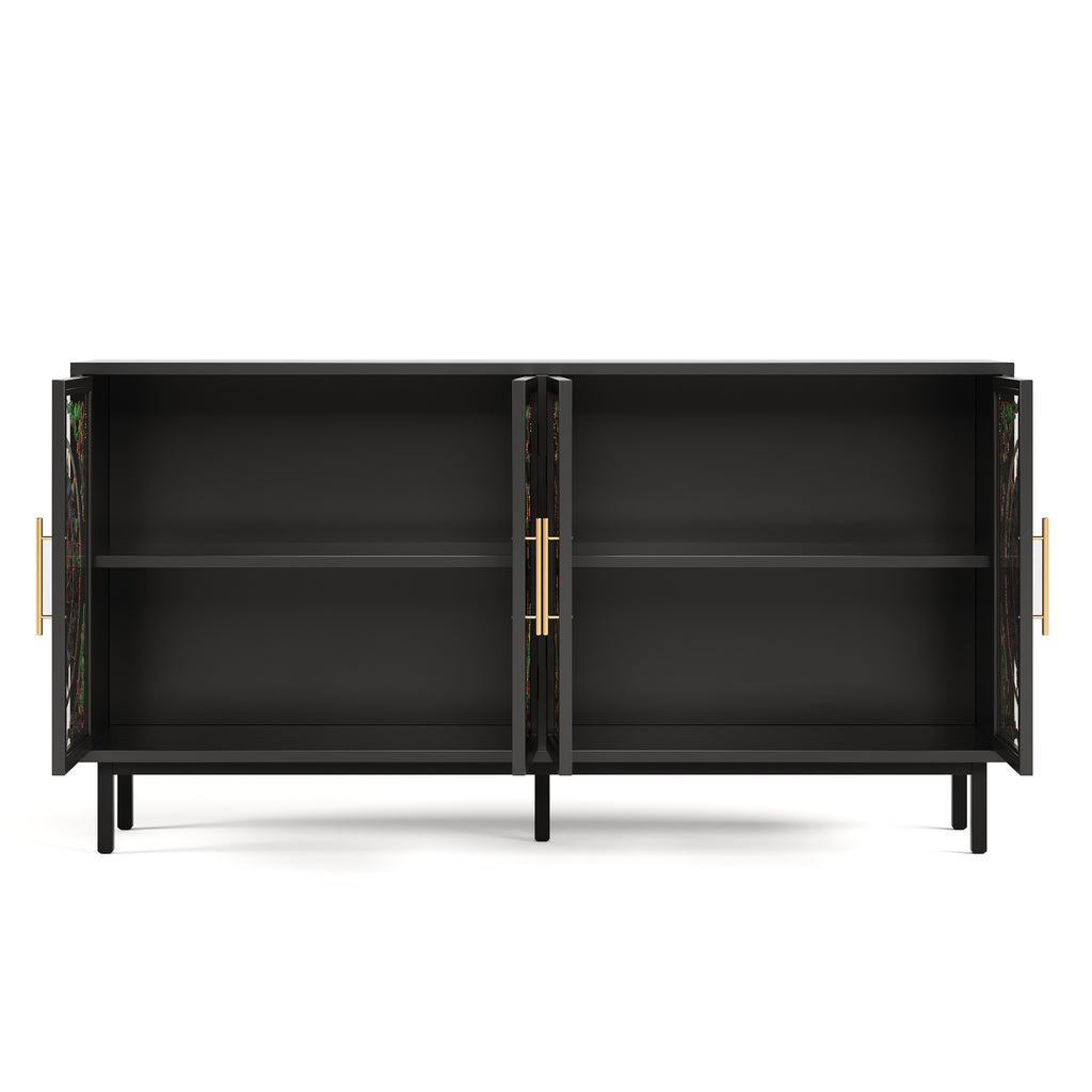 60.3 " Decorative Cabinet with 4 Doors