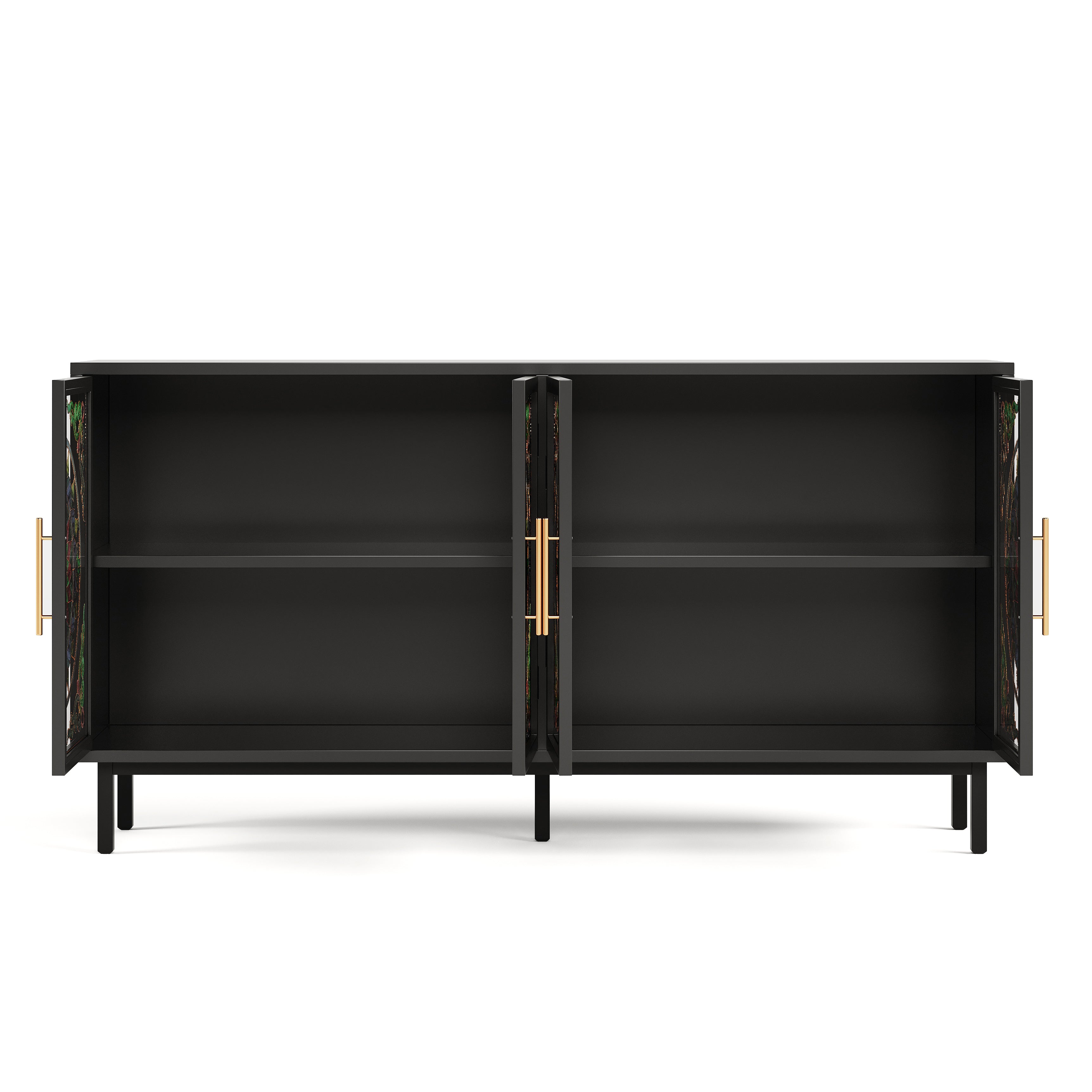 60.3 " Decorative Cabinet with 4 Doors