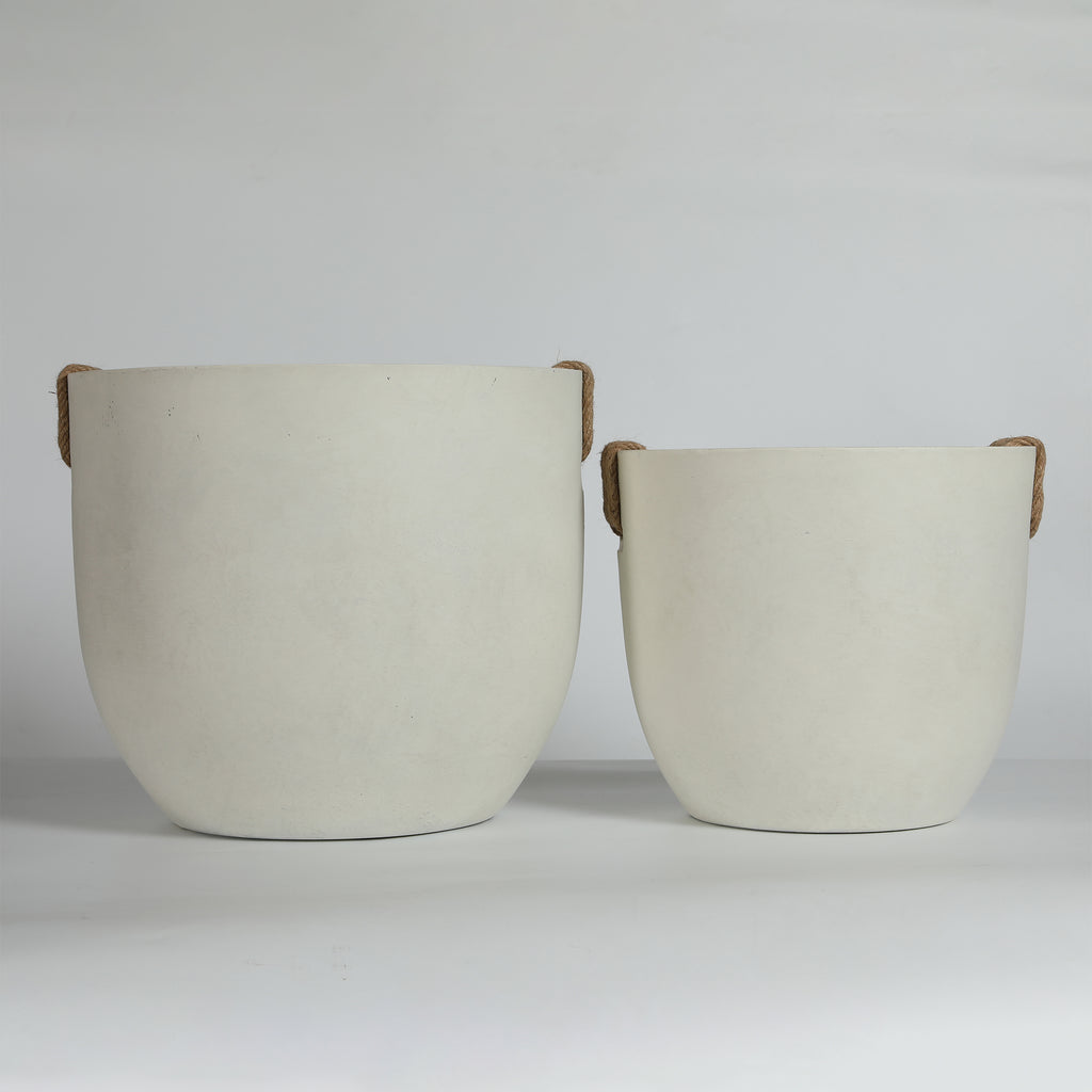 Round Concrete Planter Set of 2